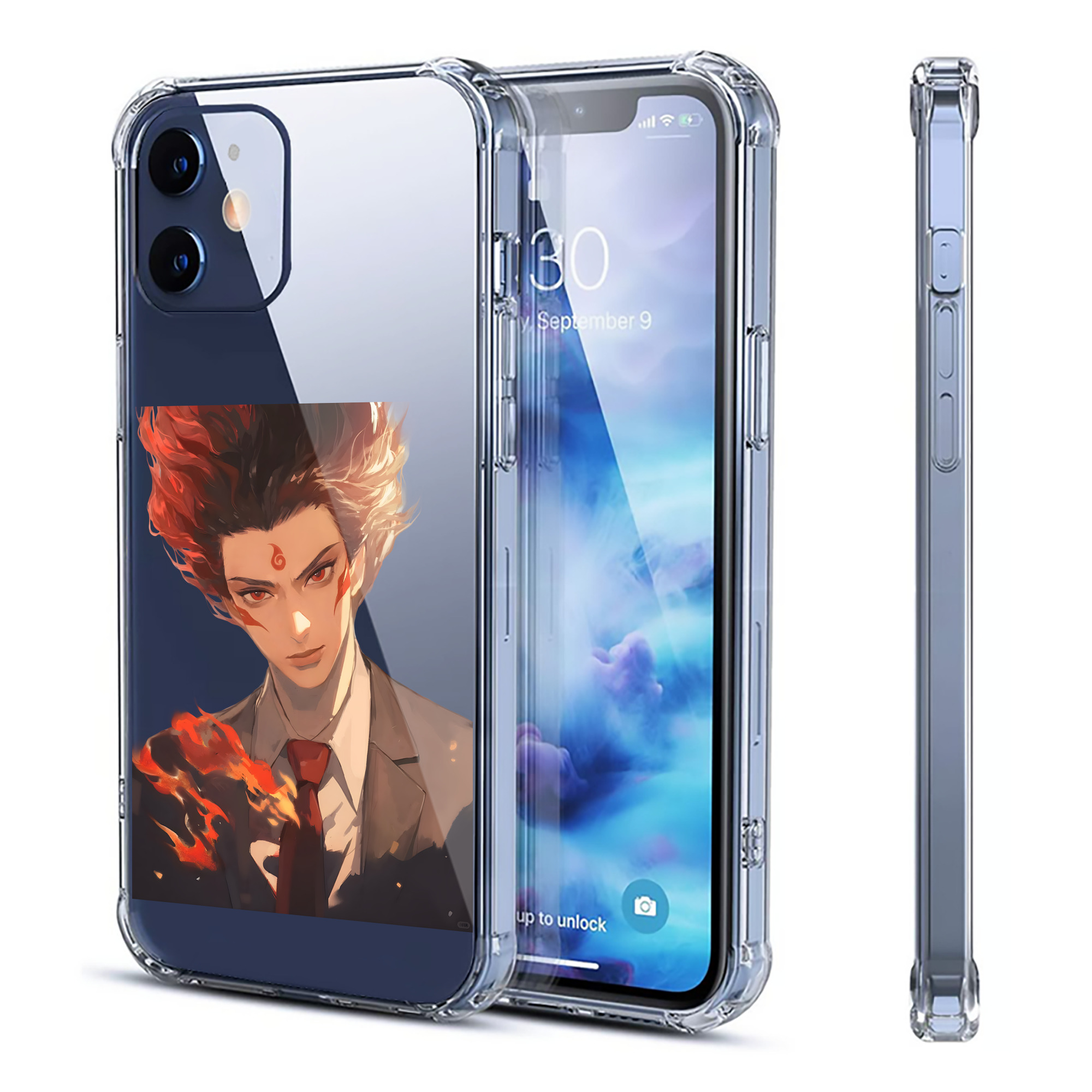 （画像用） Ne Zha 2 ナタ 魔童の大暴れ 【iPhone 12シリーズ対応】透明スマホケース（クリアソフトケース）